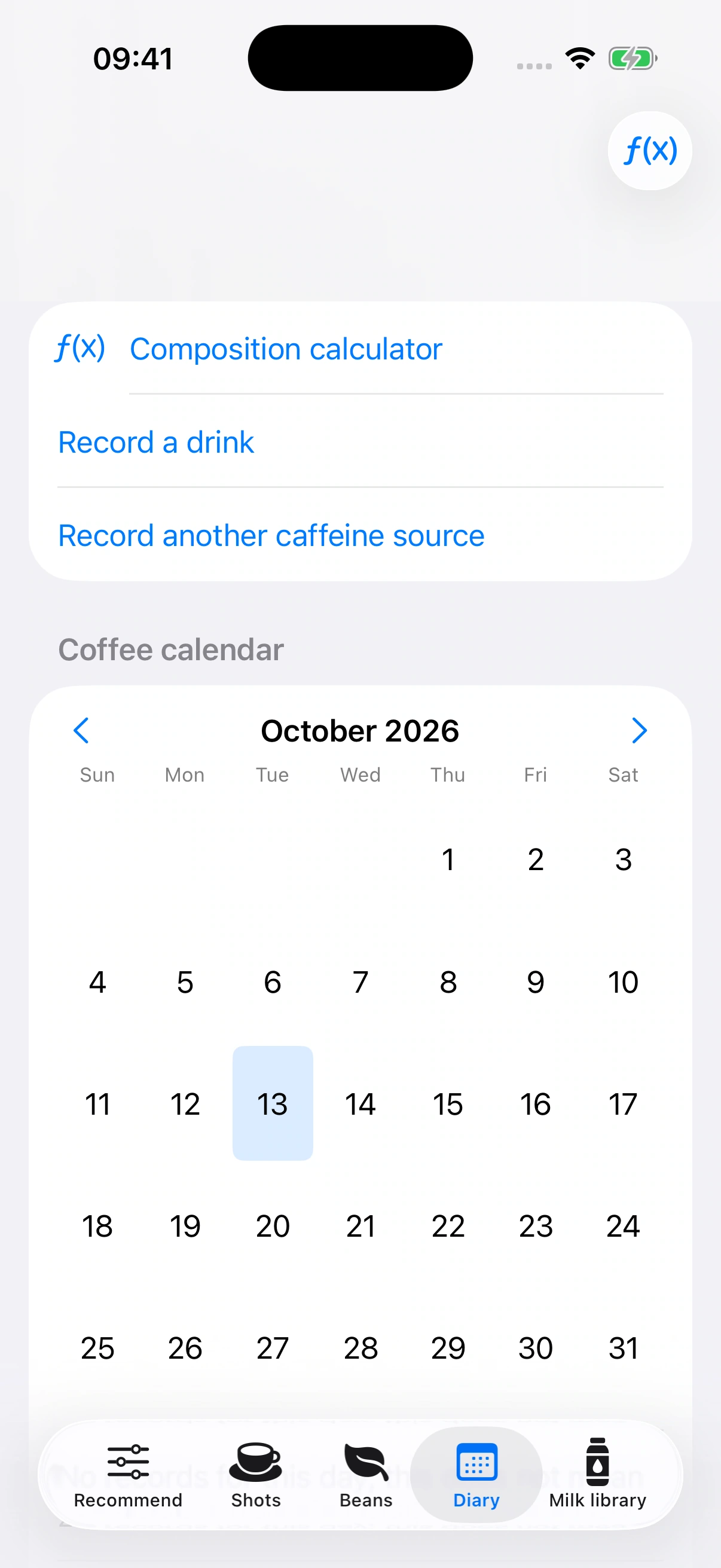 YanMore Grind — Coffee calendar